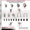 Service Caster 5 Inch 316SS Maroon Poly Swivel 1-7/8 Inch Expanding Stem Caster Set Lock Brake SCC-SS316TTLEX20S514-PPUB-MRN-178-4 - alternate 3